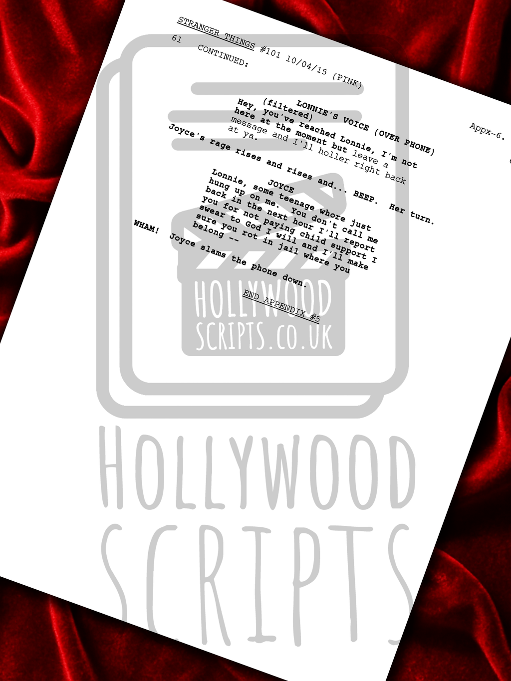 Stranger Things Signed TV Pilot Script, Full Screenplay Framed Reproduction + Cast Autographs, Upside Down, Demogorgon DND
