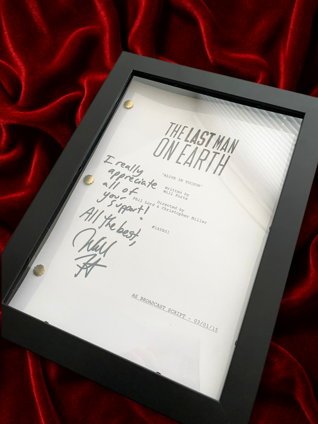 Last Man On Earth, Signed TV Pilot Script, Full Screenplay Reproduction + Cast Autographs