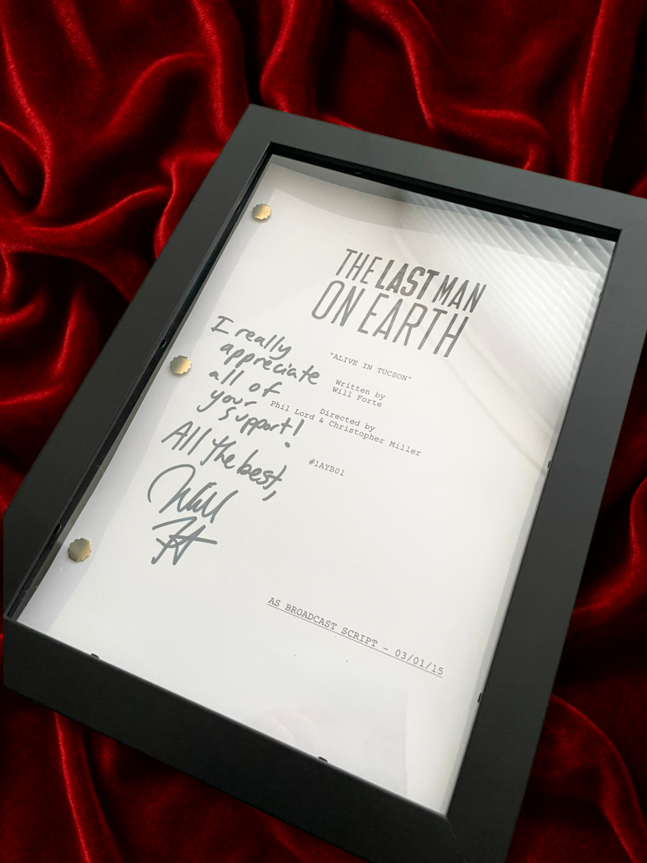 Last Man On Earth, Signed TV Pilot Script, Full Screenplay Reproduction + Cast Autographs