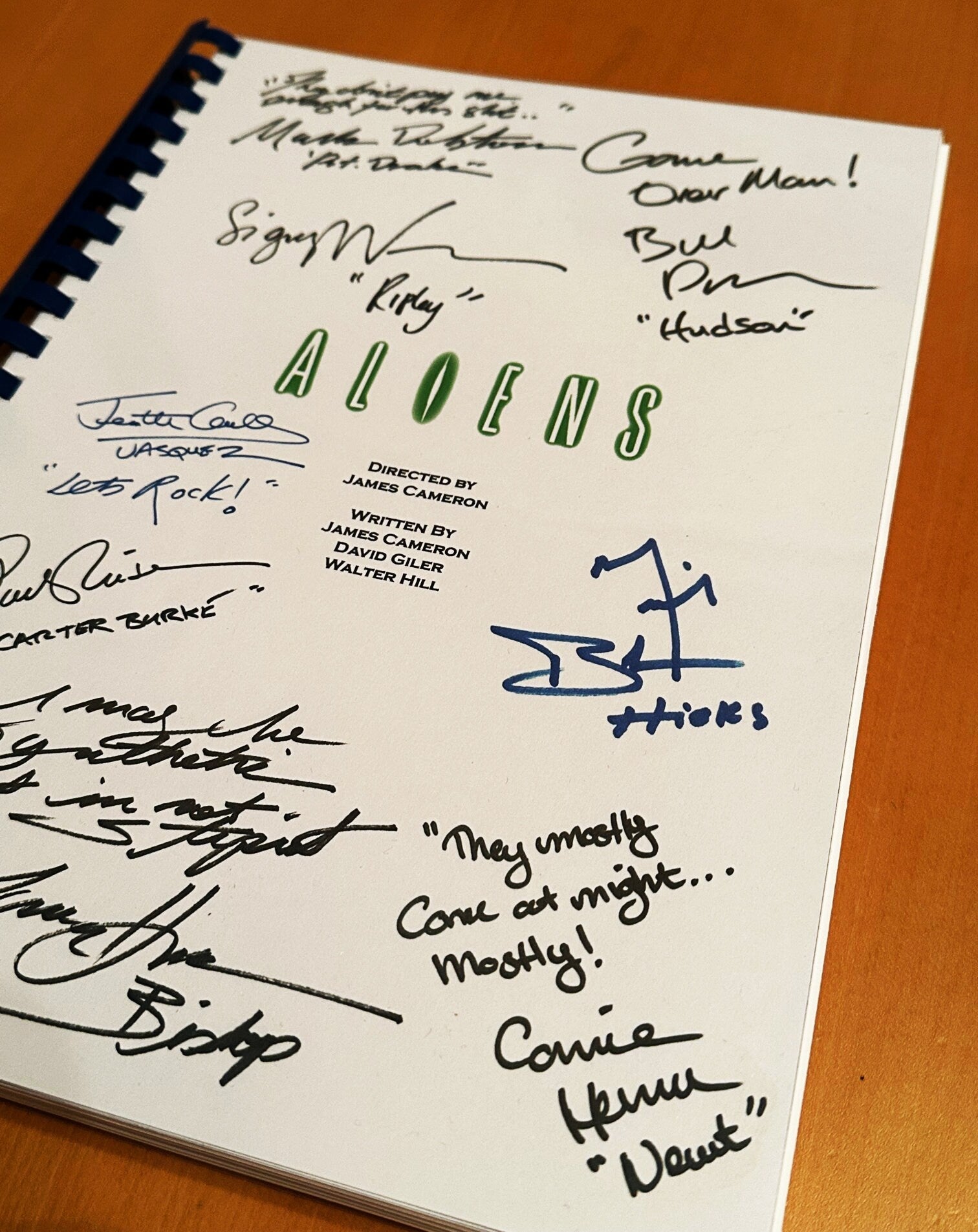 ALIENS Movie Script, screenplay, Birthday Gift, Movie Gift, Film Script, Cinema, Present, Gift idea.