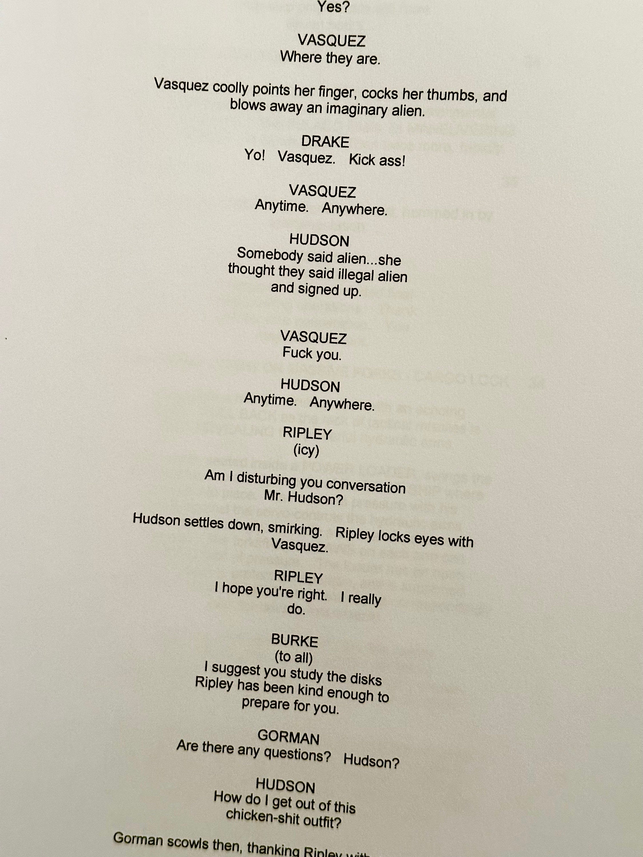 ALIENS Movie Script, screenplay, Birthday Gift, Movie Gift, Film Script, Cinema, Present, Gift idea.