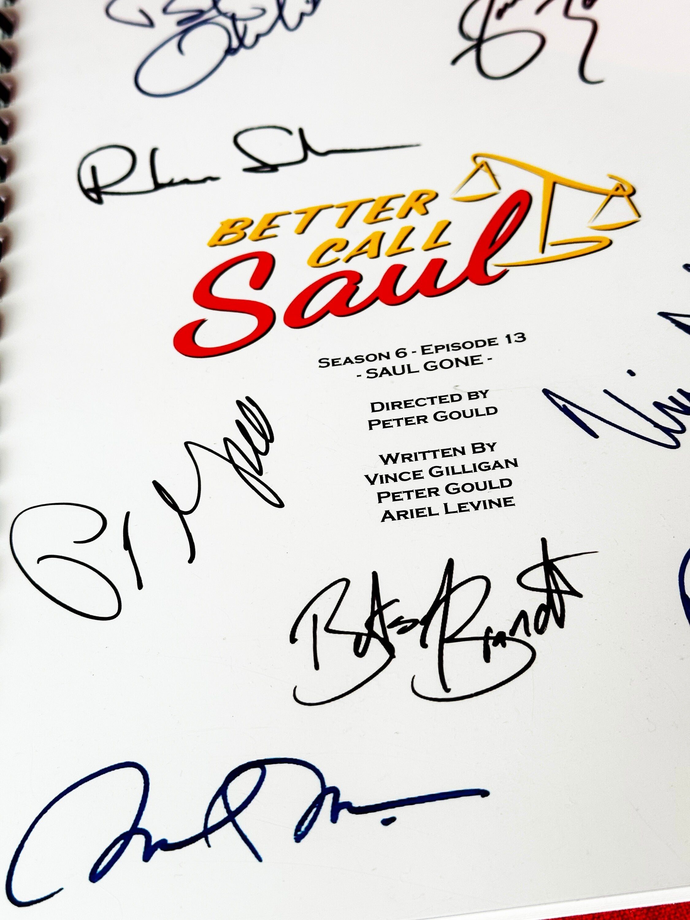 BETTER CALL SAUL Signed Script, Movie Present, Birthday Gift, Movie Gift, Film Script, Film Present, Movies, Breaking Bad