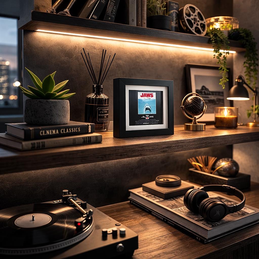 Jaws, Mini-Cinema Framed Movie Poster