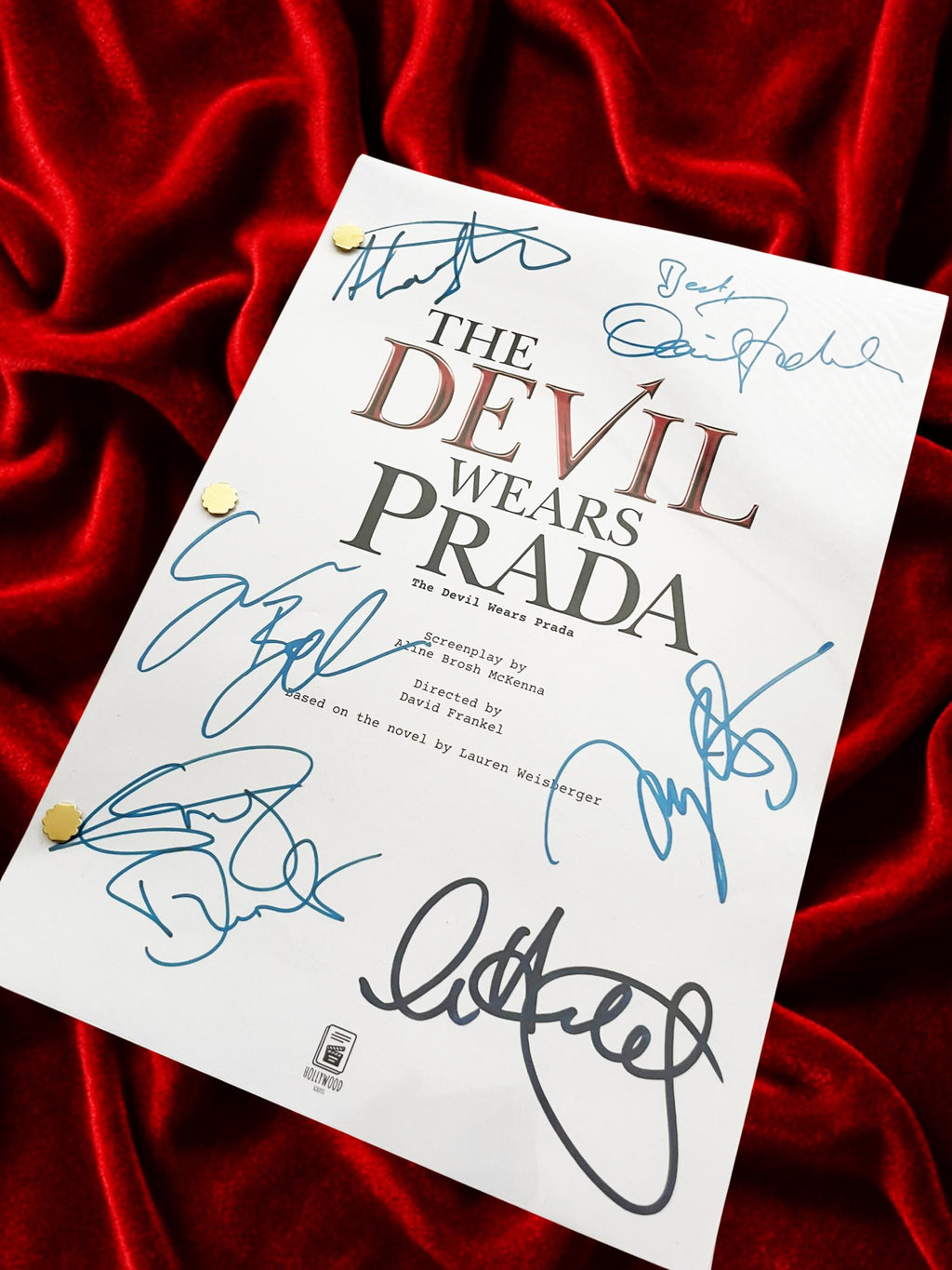 Devil Wears Prada, Signed Movie Script, Full Screenplay Reproduction + Cast Autographs