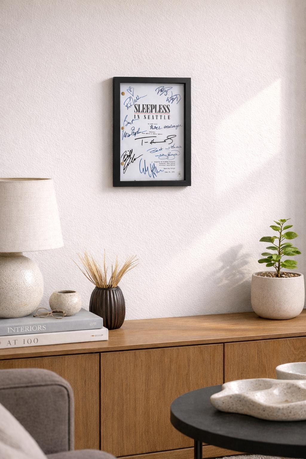 Sleepless In Seattle Movie Script, Full Screenplay Reproduction + Cast Autographs with Tom Hanks, Meg Ryan Autograph