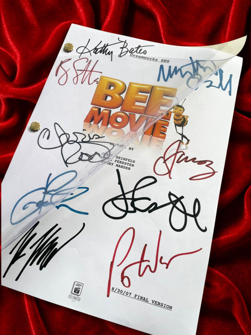 Bee Movie Signed Movie Script, Full Screenplay Reproduction + Cast Autographs