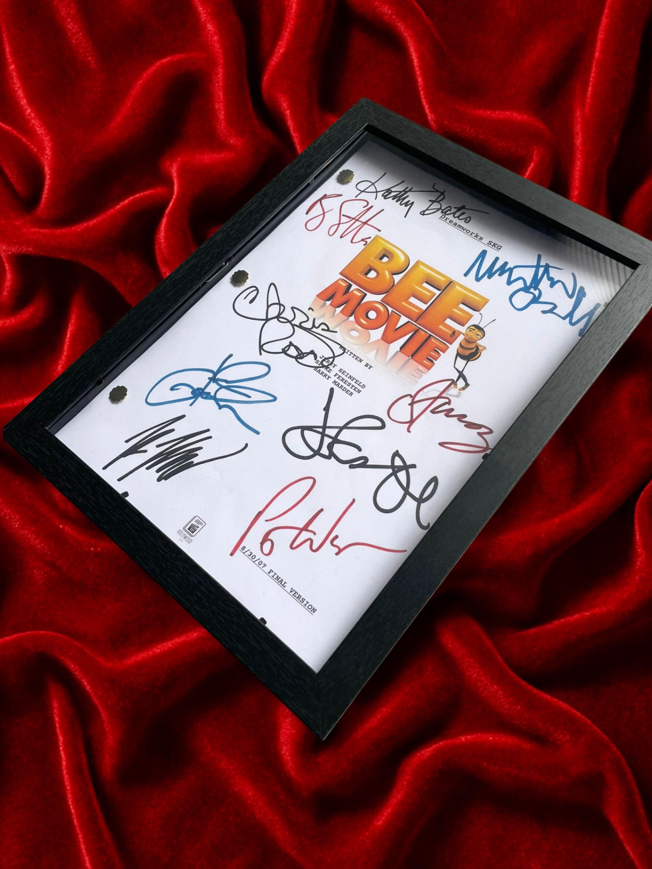 Bee Movie Signed Movie Script from DreamWorks with Jerry Seinfeld, Renée Zellweger Autograph