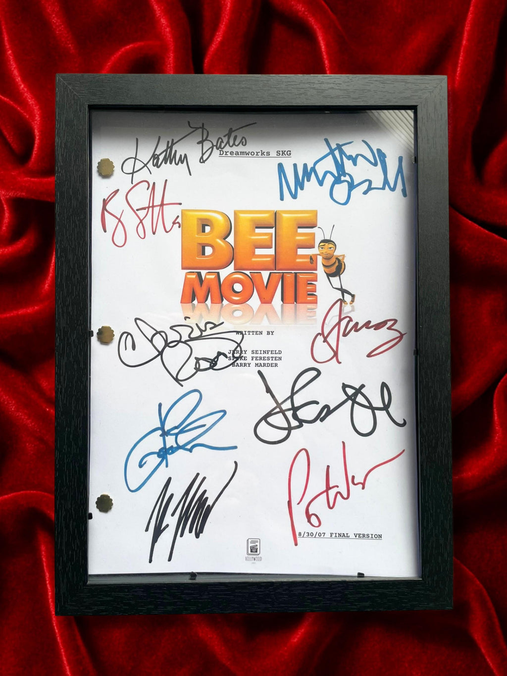 Bee Movie Signed Movie Script, Full Screenplay Reproduction + Cast Autographs