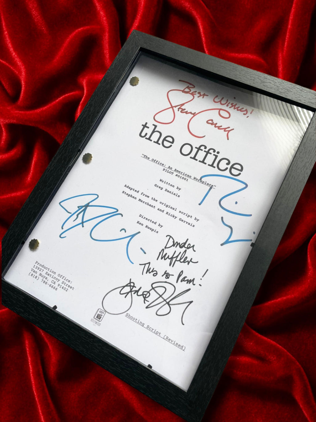 The Office Signed TV Pilot Script, Full Screenplay Reproduction + Cast Autographs, Dunder Mifflin, Jim & Pam