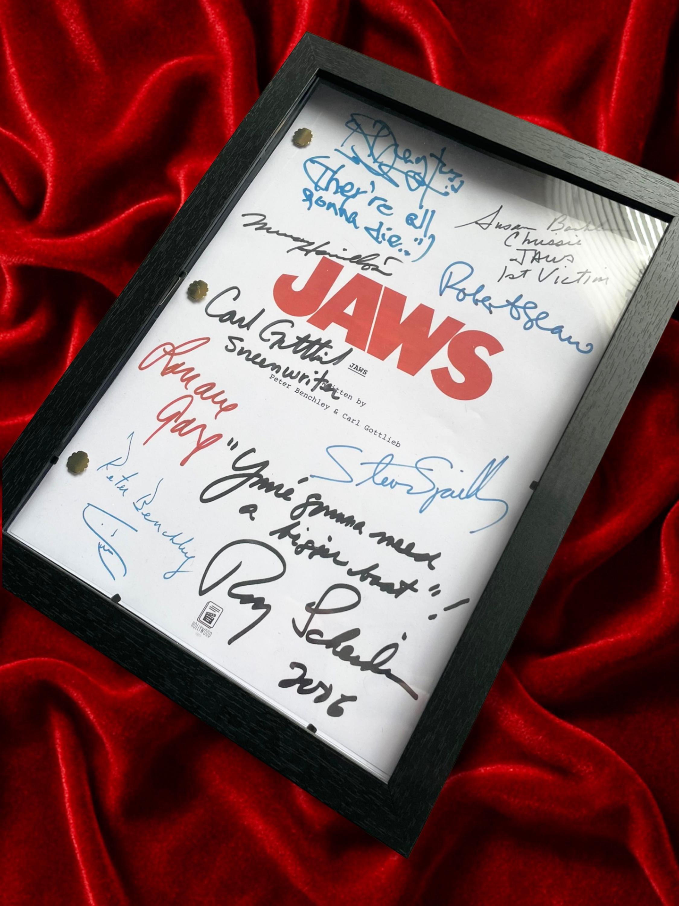 JAWS, Signed Movie Script, Full Screenplay Reproduction, We're Gonna Need Bigger Boat + Cast Autographs