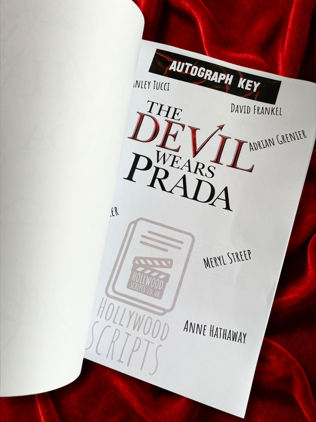 Devil Wears Prada, Signed Movie Script, Full Screenplay Reproduction + Cast Autographs