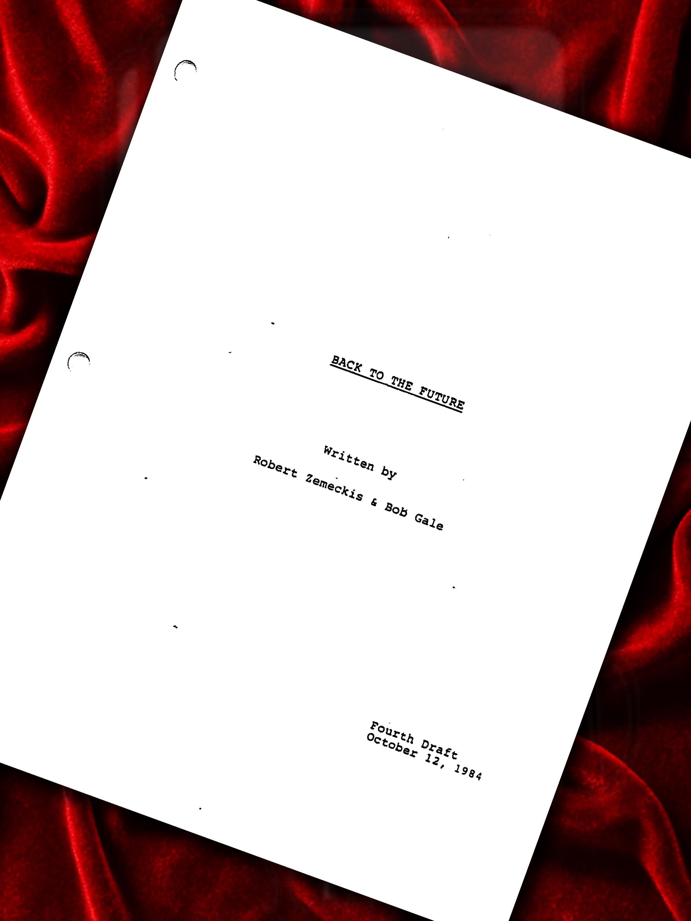 Back To The Future, Signed Movie Script, Full Screenplay Reproduction + Cast Autographs