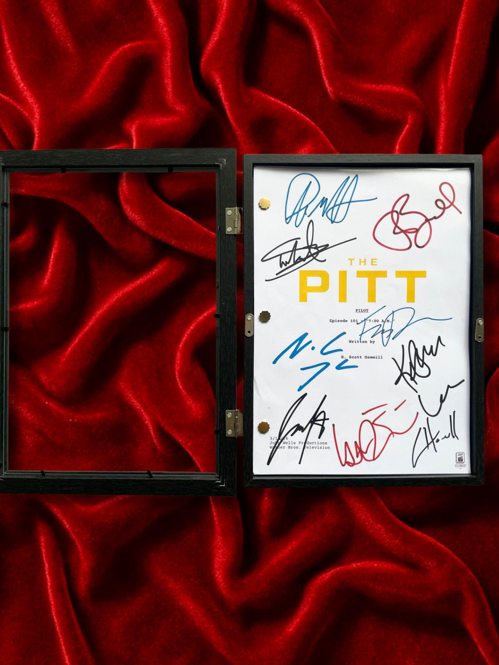 The Pitt TV Signed Pilot TV Show Script with Noah Wyle, Patrick Ball & Katherine LaNasa Autographs