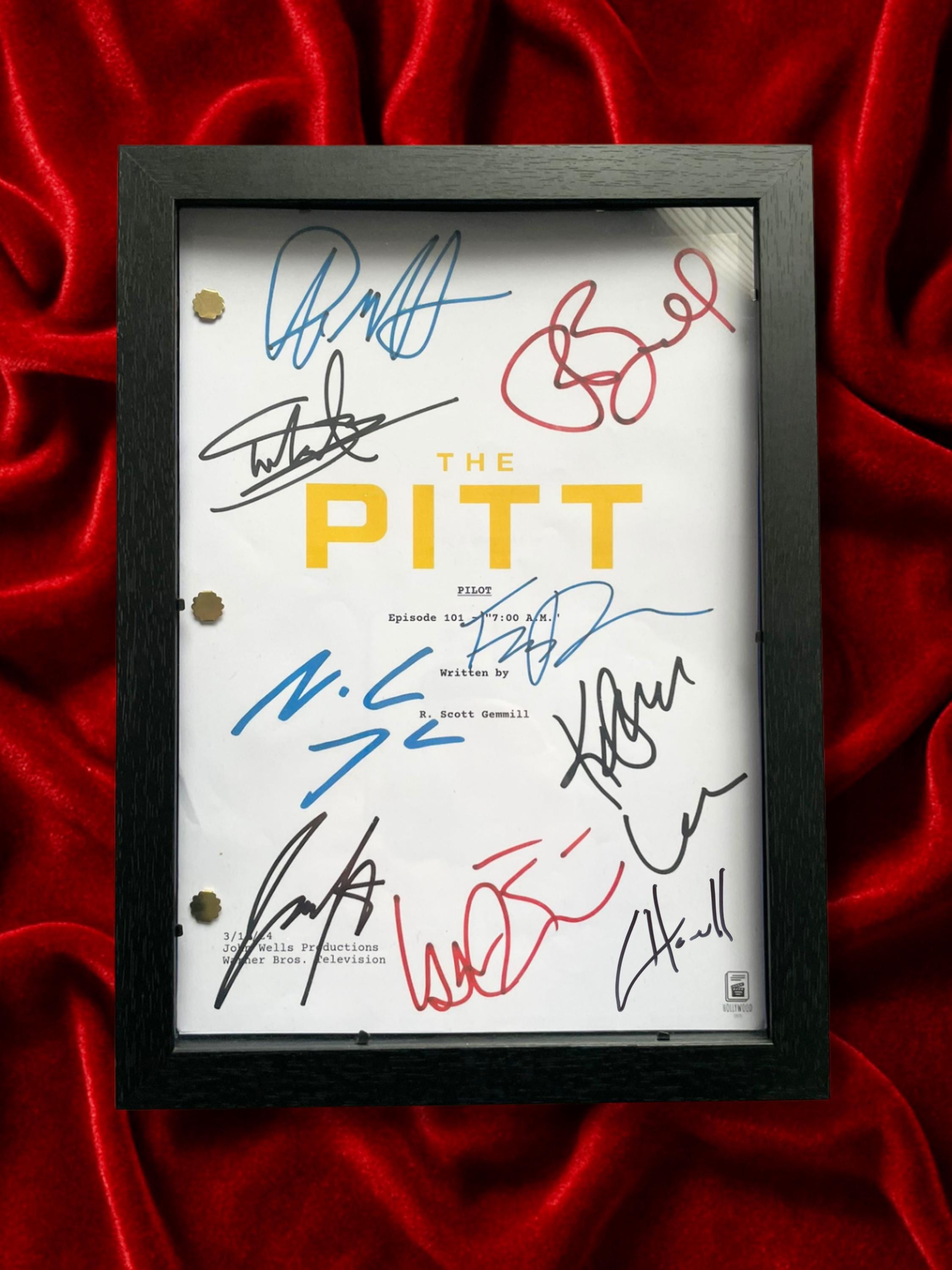 The Pitt TV Signed Pilot TV Show Script with Noah Wyle, Patrick Ball & Katherine LaNasa Autographs
