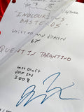 Inglourious Basterds, Signed Movie Script, Full Screenplay Framed Reproduction, Quentin Tarantino + Cast Autographs