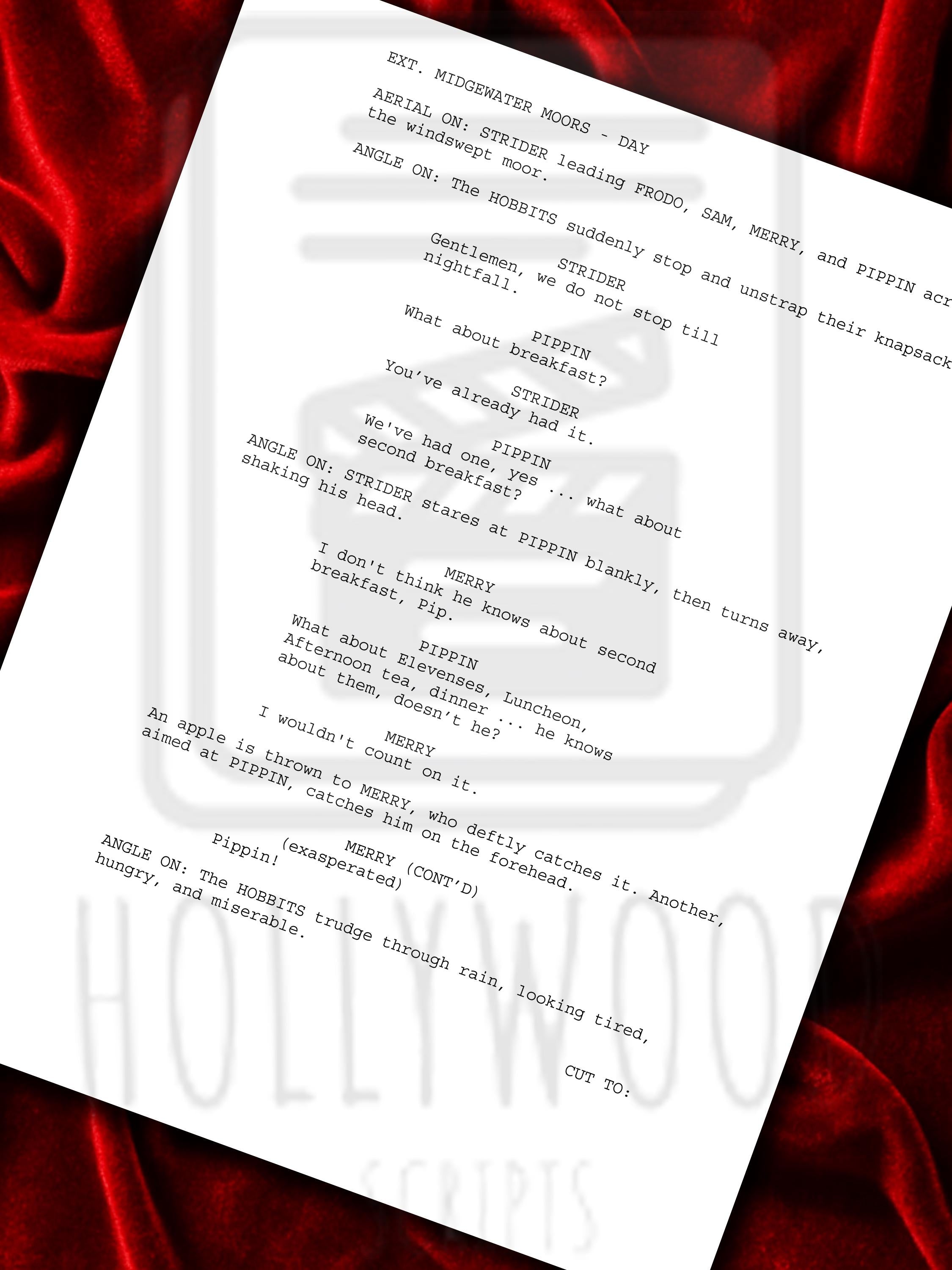 Lord of The Rings: Fellowship Of The Rings, Signed Movie Script with Elijah Wood, Orlando Bloom, Sean Bean & Cast Autographs