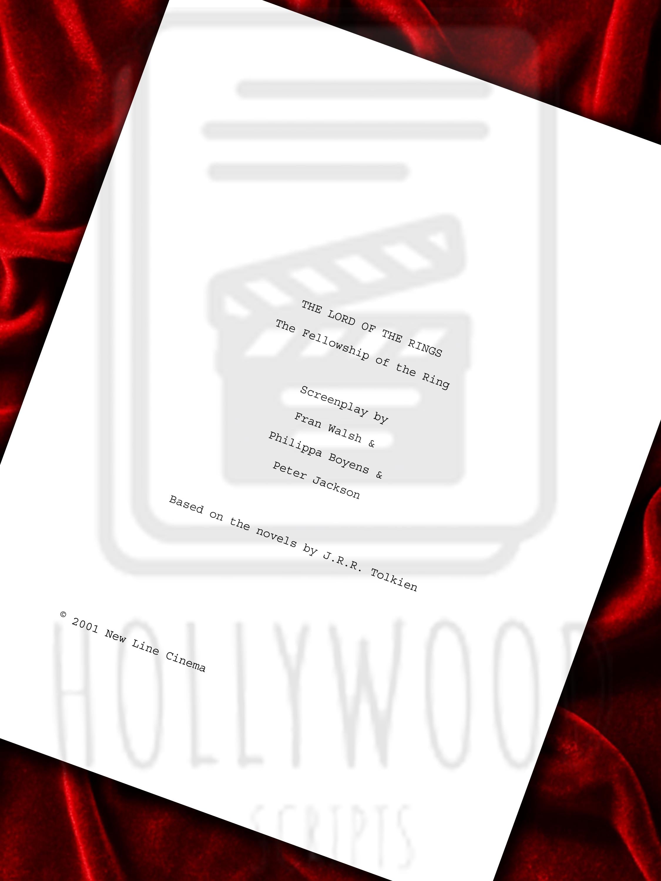 Lord of The Rings: Fellowship Of The Rings, Signed Movie Script with Elijah Wood, Orlando Bloom, Sean Bean & Cast Autographs