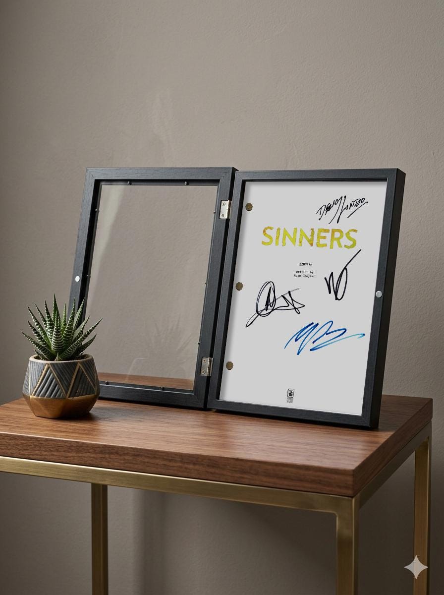 Sinners, Signed Movie Script, Full Screenplay Reproduction + Cast Autographs