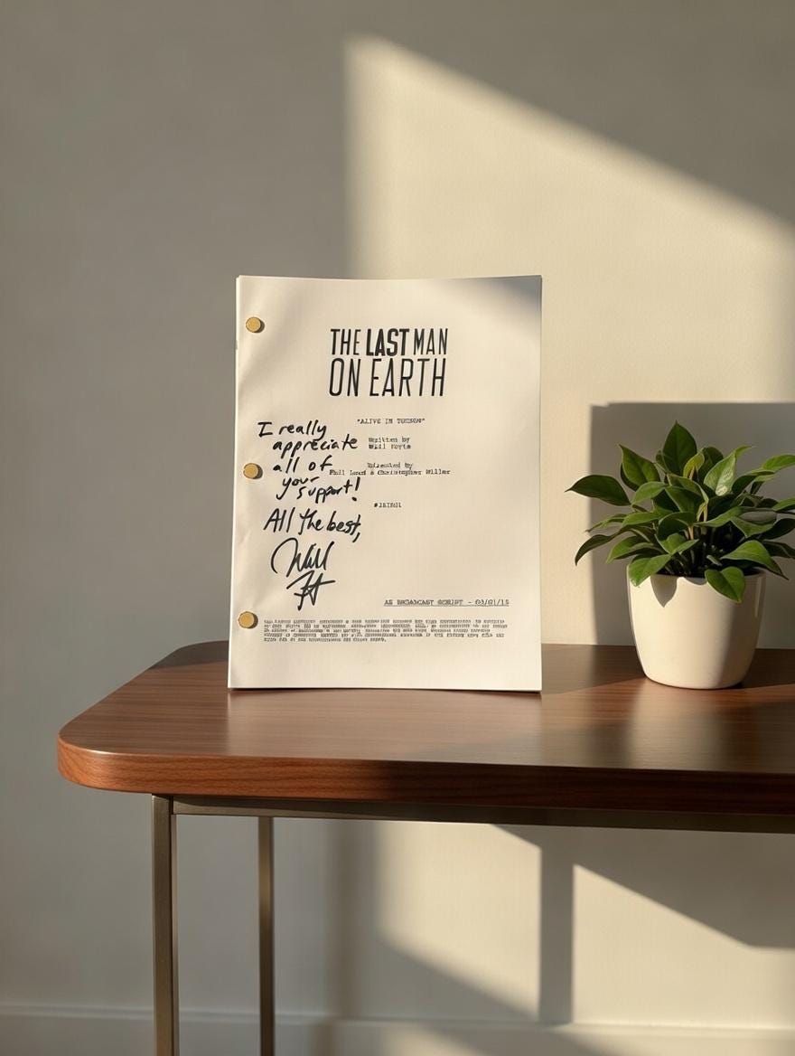 Last Man On Earth, Signed TV Pilot Script, Full Screenplay Reproduction + Cast Autographs