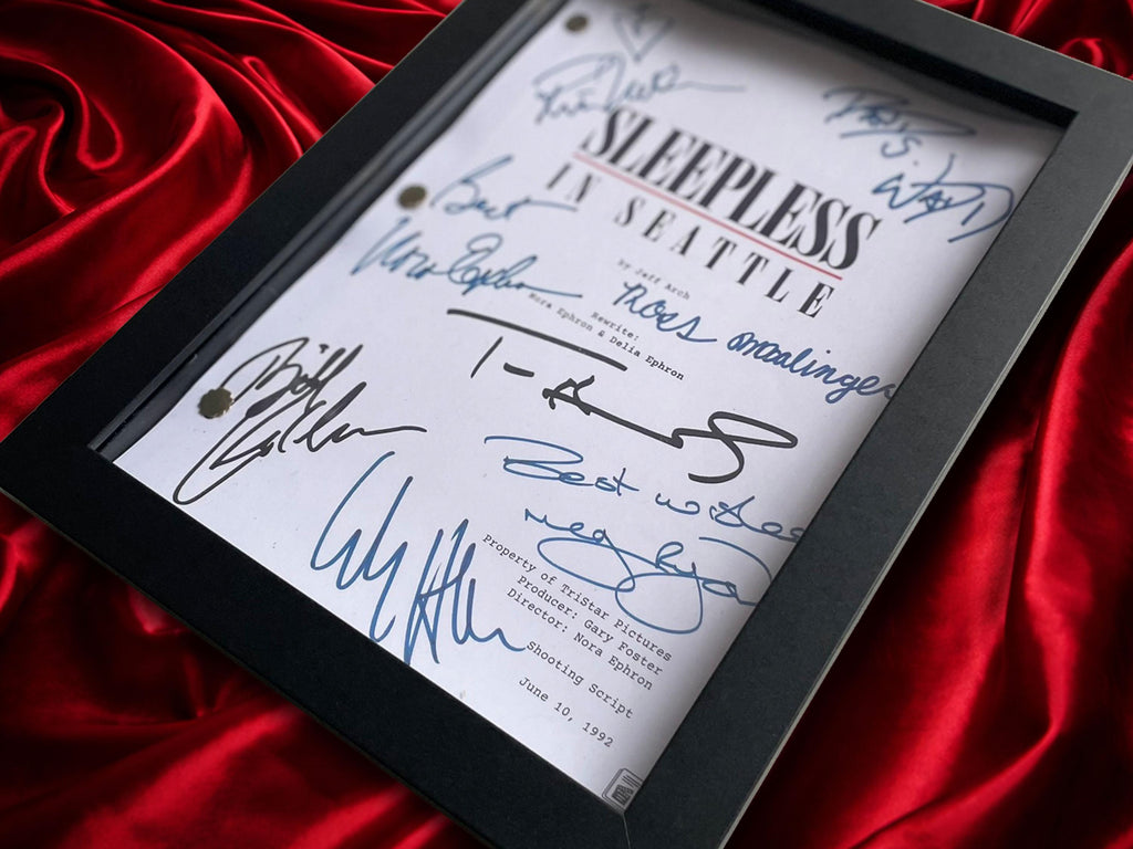 Sleepless In Seattle, Signed Movie Script, Full Screenplay Reproduction + Cast Autographs, Tom Hanks, Autograph, Memorabilia, Present