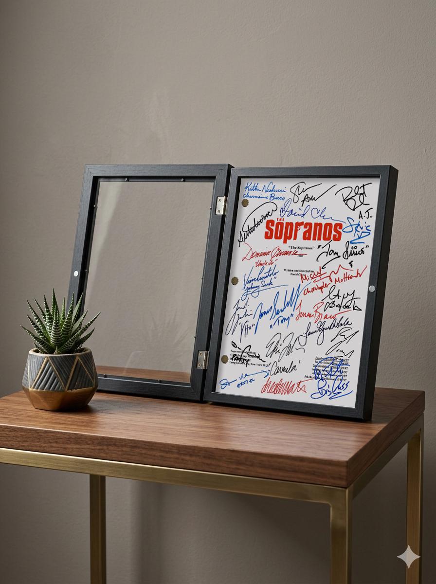 The Sopranos, Signed TV Pilot Script, Full Screenplay Reproduction + Cast Autographs, Sopranos Merch, Movie Props