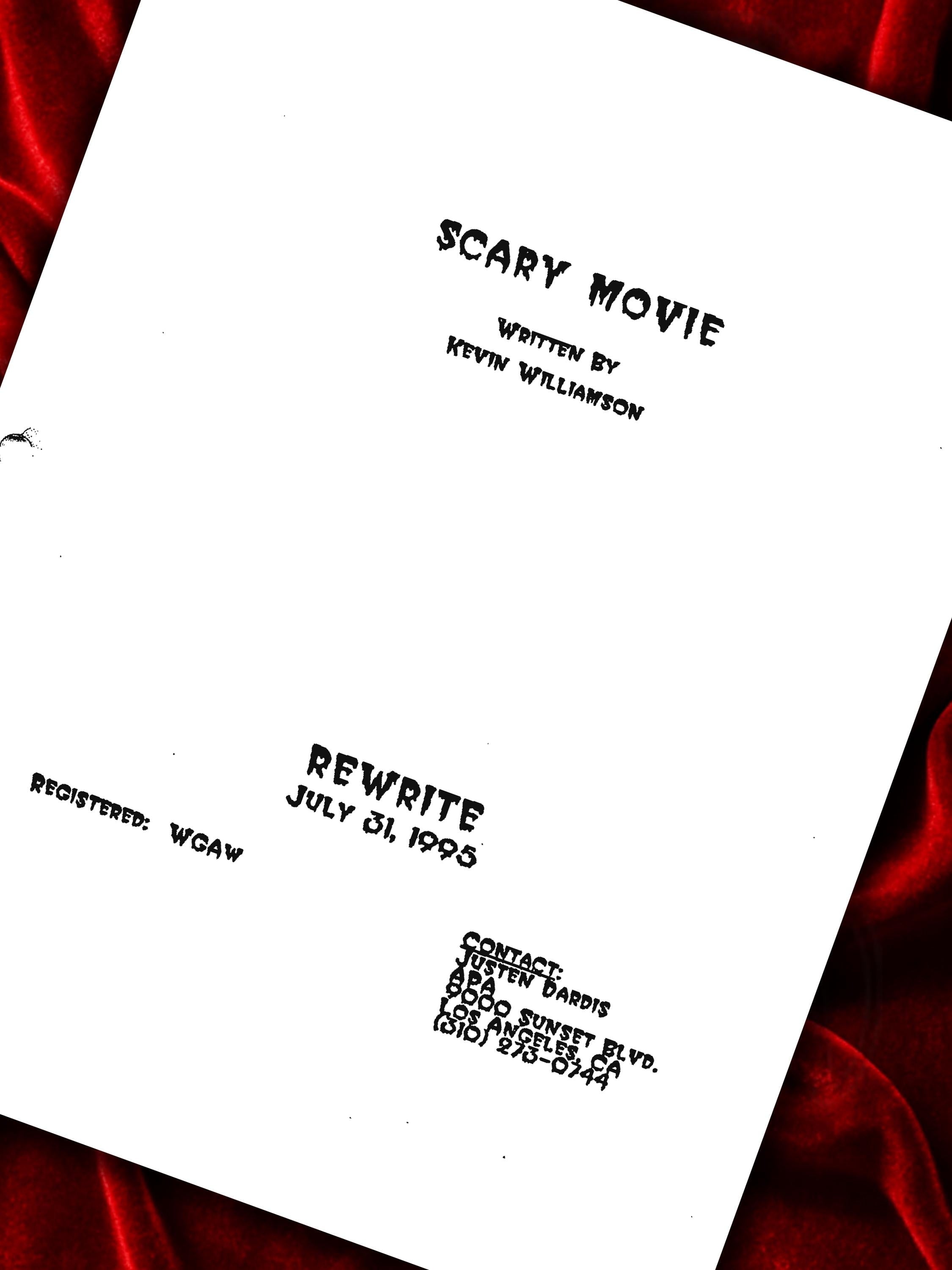 SCREAM Signed Movie Script, Full Screenplay Reproduction + Cast Autographs