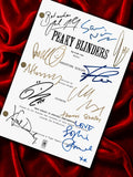 Peaky Blinders Signed TV Pilot Script, Full Screenplay Reproduction + Cast Autographs