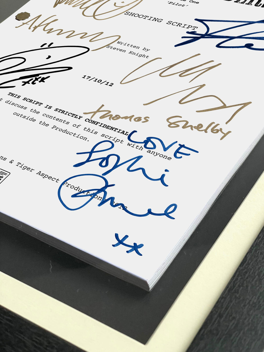Peaky Blinders Signed TV Pilot Script, Full Screenplay Reproduction + Cast Autographs