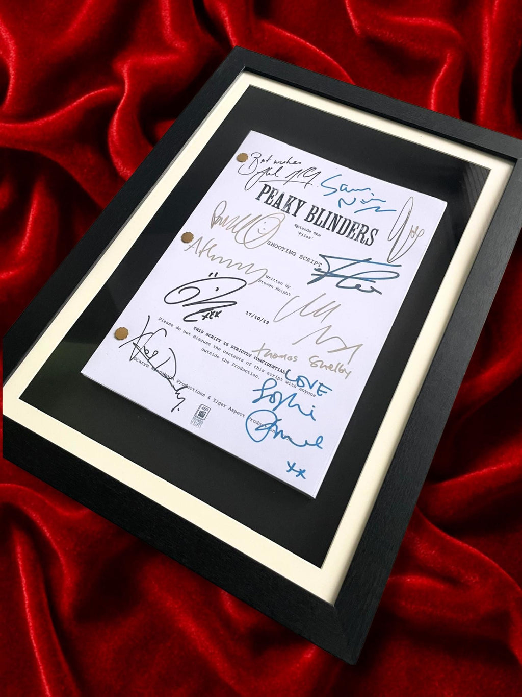 Peaky Blinders Signed TV Pilot Script, Full Screenplay Reproduction + Cast Autographs