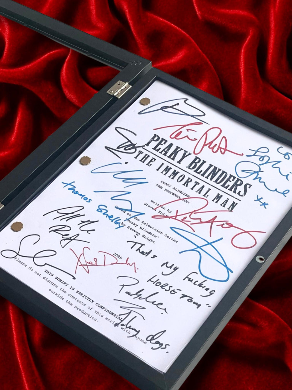 Peaky Blinders The Immortal Man, Signed Movie Script, Full Screenplay Reproduction + Cast Autographs