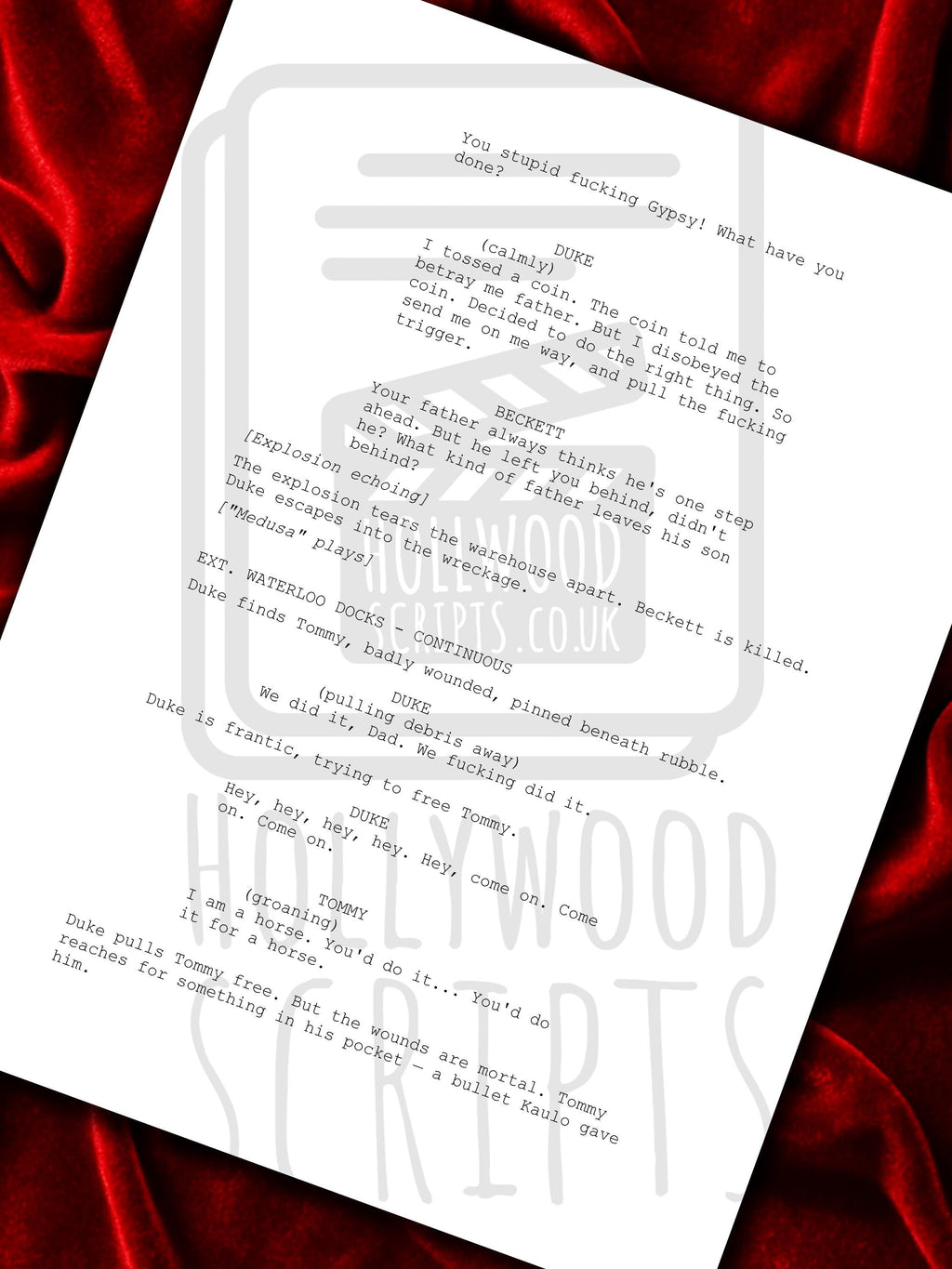 Peaky Blinders The Immortal Man, Signed Movie Script, Full Screenplay Reproduction + Cast Autographs