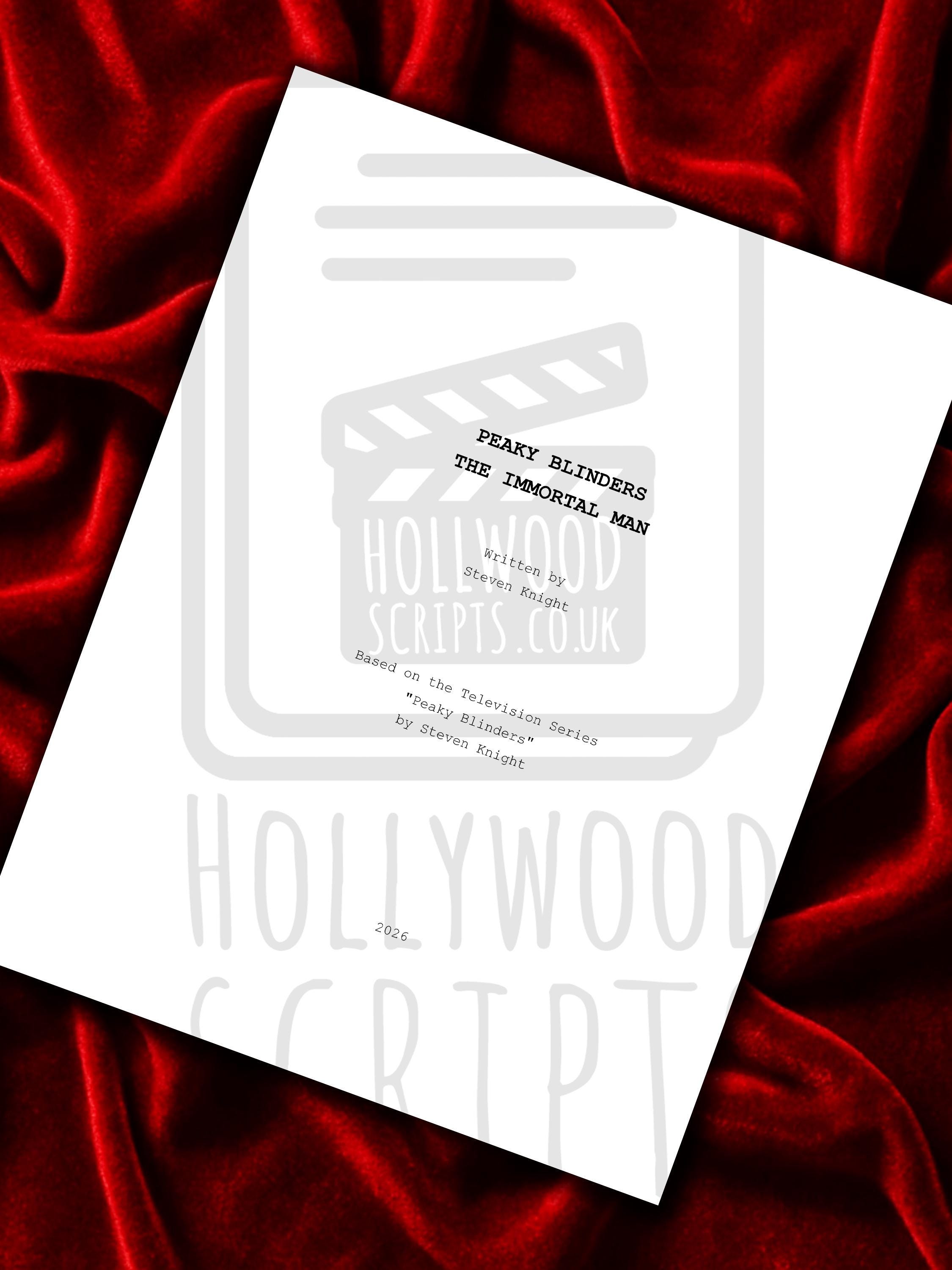 Peaky Blinders The Immortal Man, Signed Movie Script, Full Screenplay Reproduction + Cast Autographs