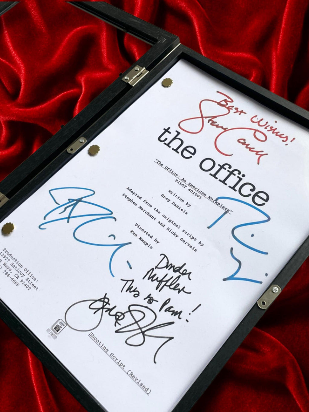 The Office Signed TV Pilot Script, Full Screenplay Reproduction + Cast Autographs, Dunder Mifflin, Jim & Pam