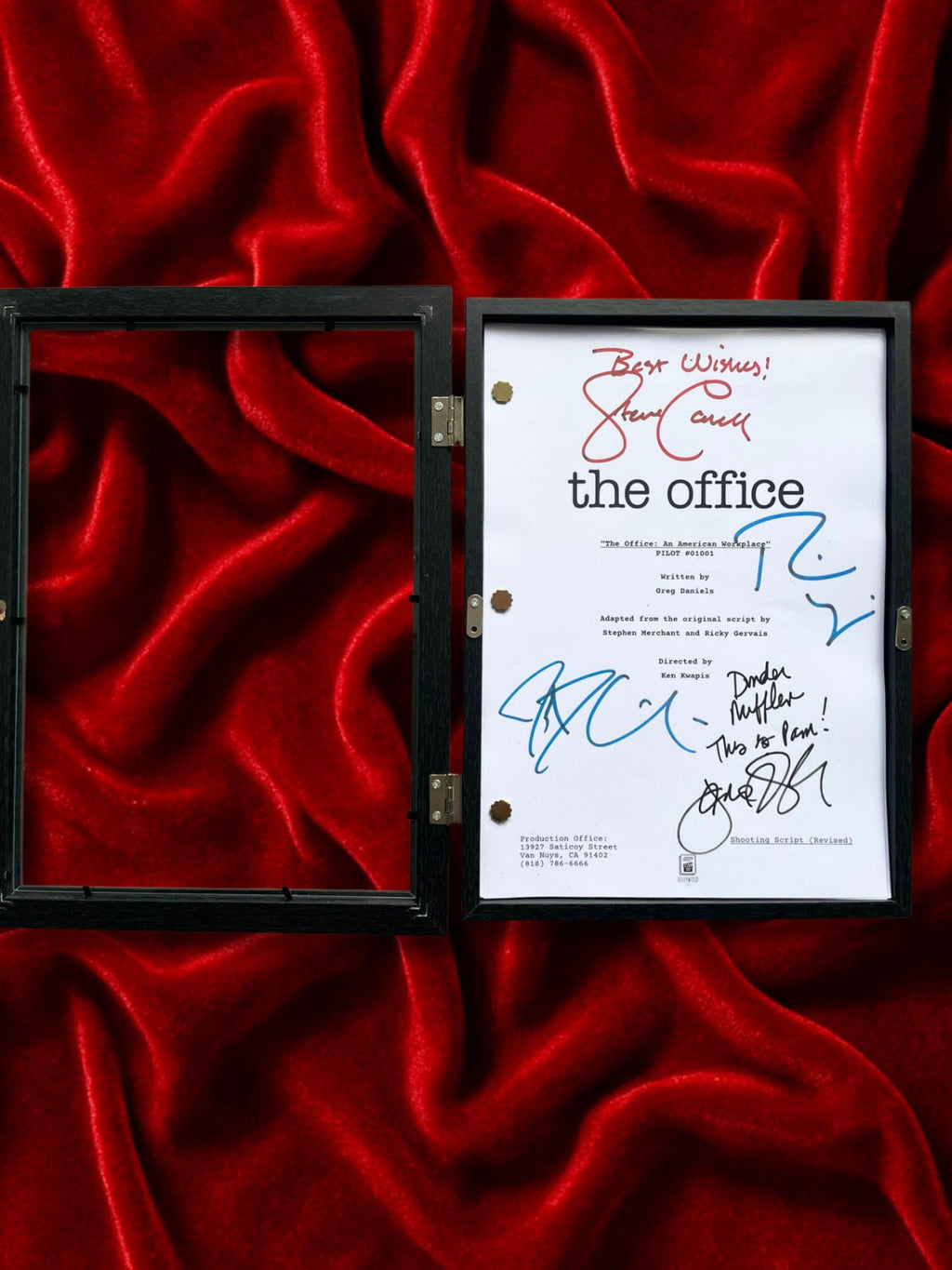 The Office Signed TV Pilot Script, Full Screenplay Reproduction + Cast Autographs, Dunder Mifflin, Jim & Pam