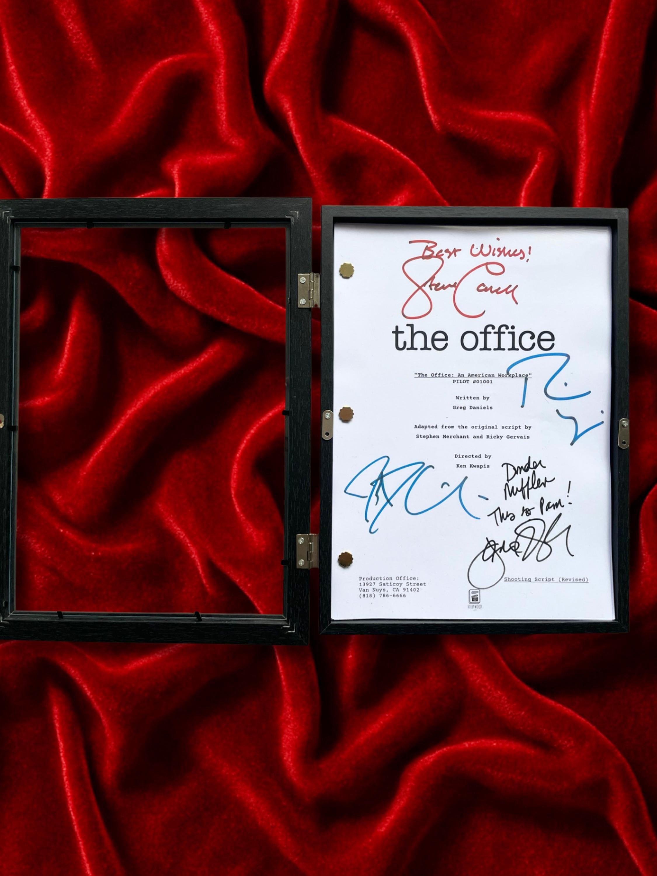 The Office Signed TV Pilot Script, Full Screenplay Reproduction + Cast Autographs, Dunder Mifflin, Jim & Pam