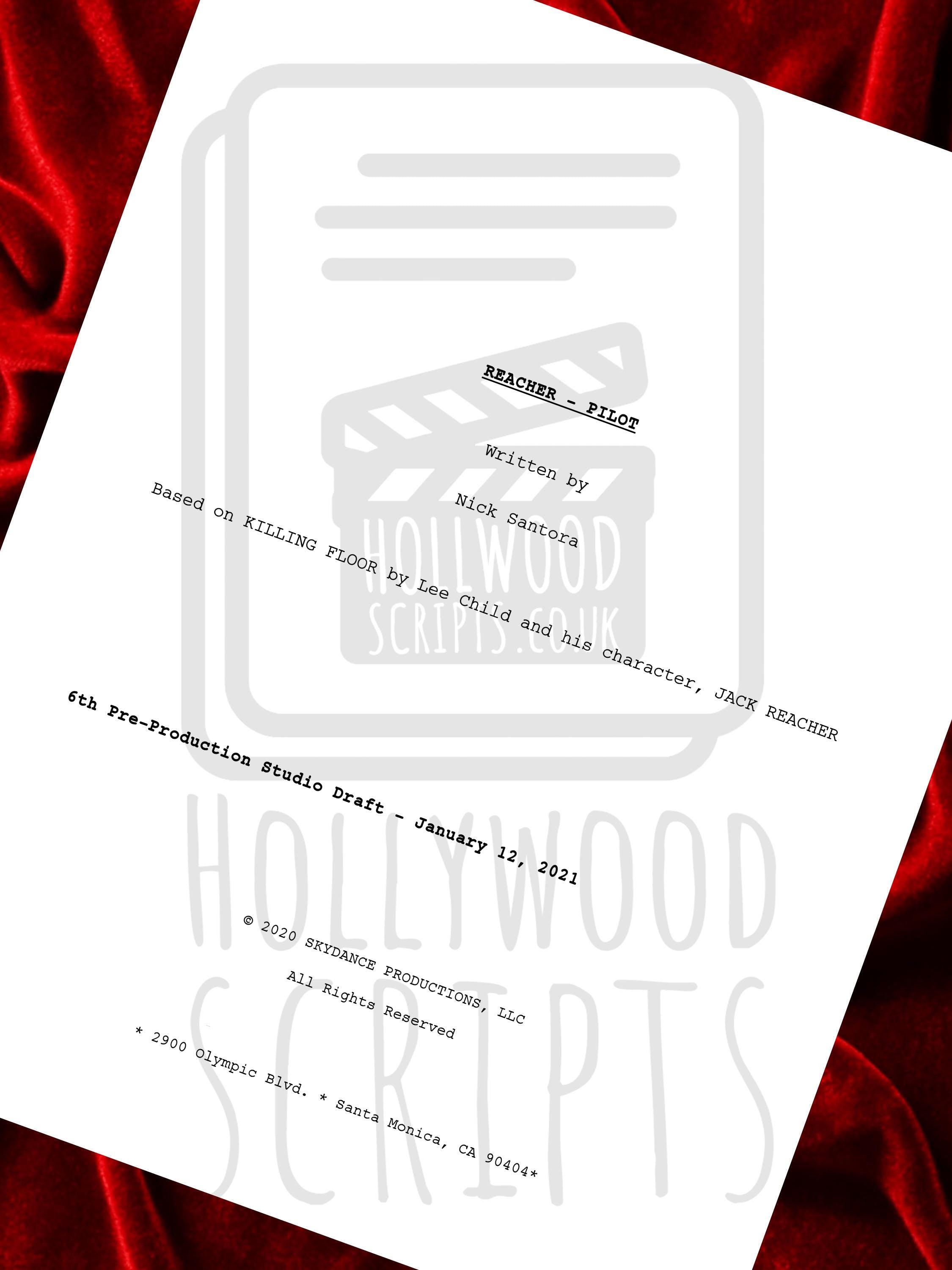 Jack Reacher, Signed TV Pilot Script, Full Screenplay Framed Reproduction + Cast Autographs