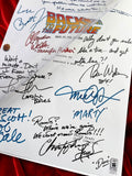 Back To The Future, Signed Movie Script, Full Screenplay Reproduction + Cast Autographs