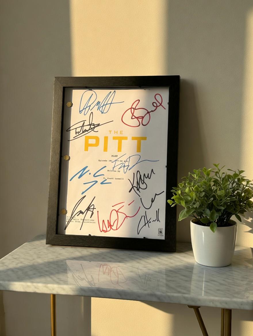 The Pitt TV Signed Pilot TV Show Script with Noah Wyle, Patrick Ball & Katherine LaNasa Autographs