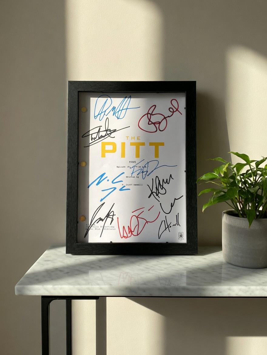 The Pitt TV Signed Pilot TV Show Script with Noah Wyle, Patrick Ball & Katherine LaNasa Autographs