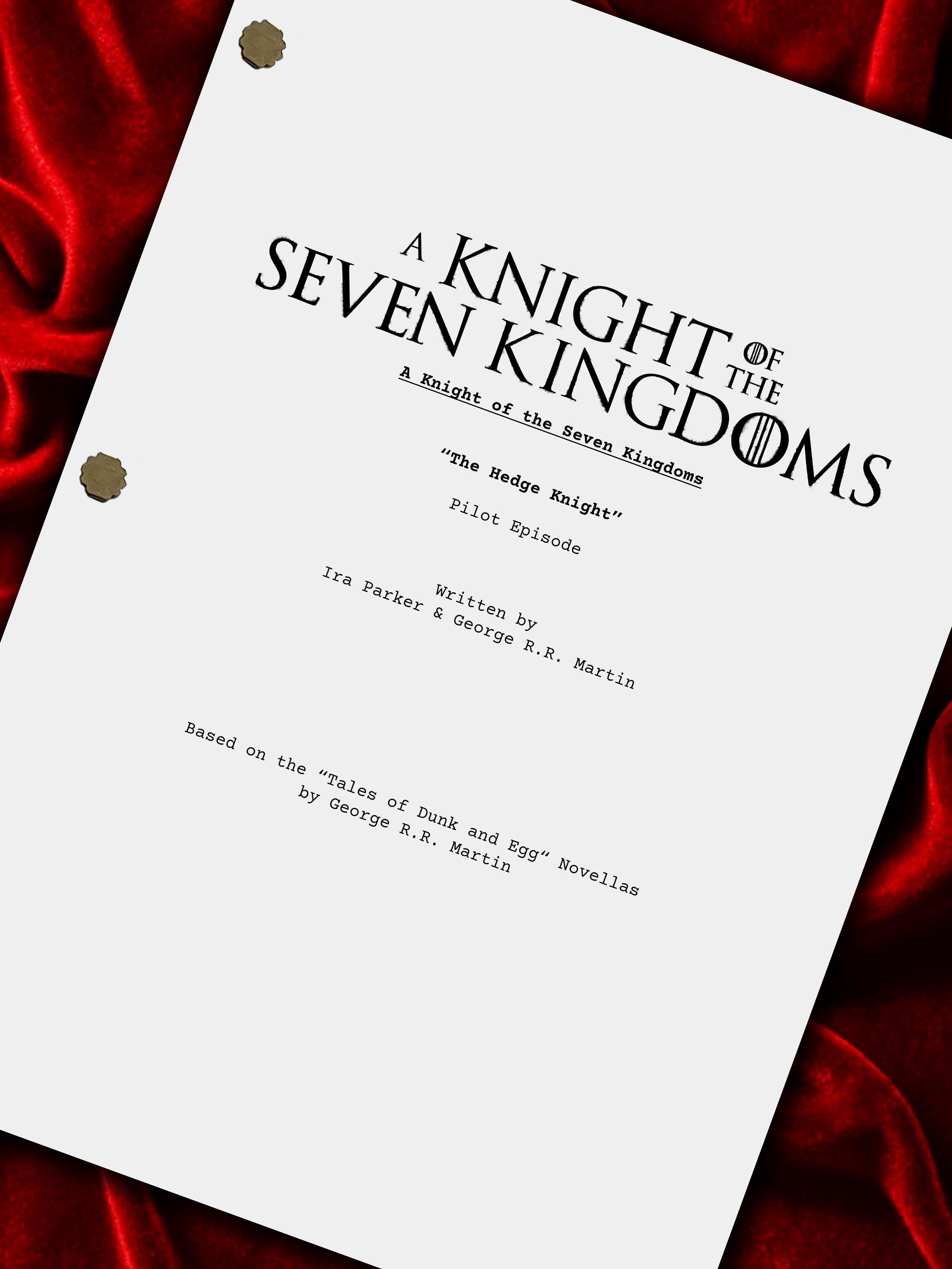 A Knight of the Seven Kingdoms, Signed Movie Script, Full Screenplay Reproduction + Cast Autographs