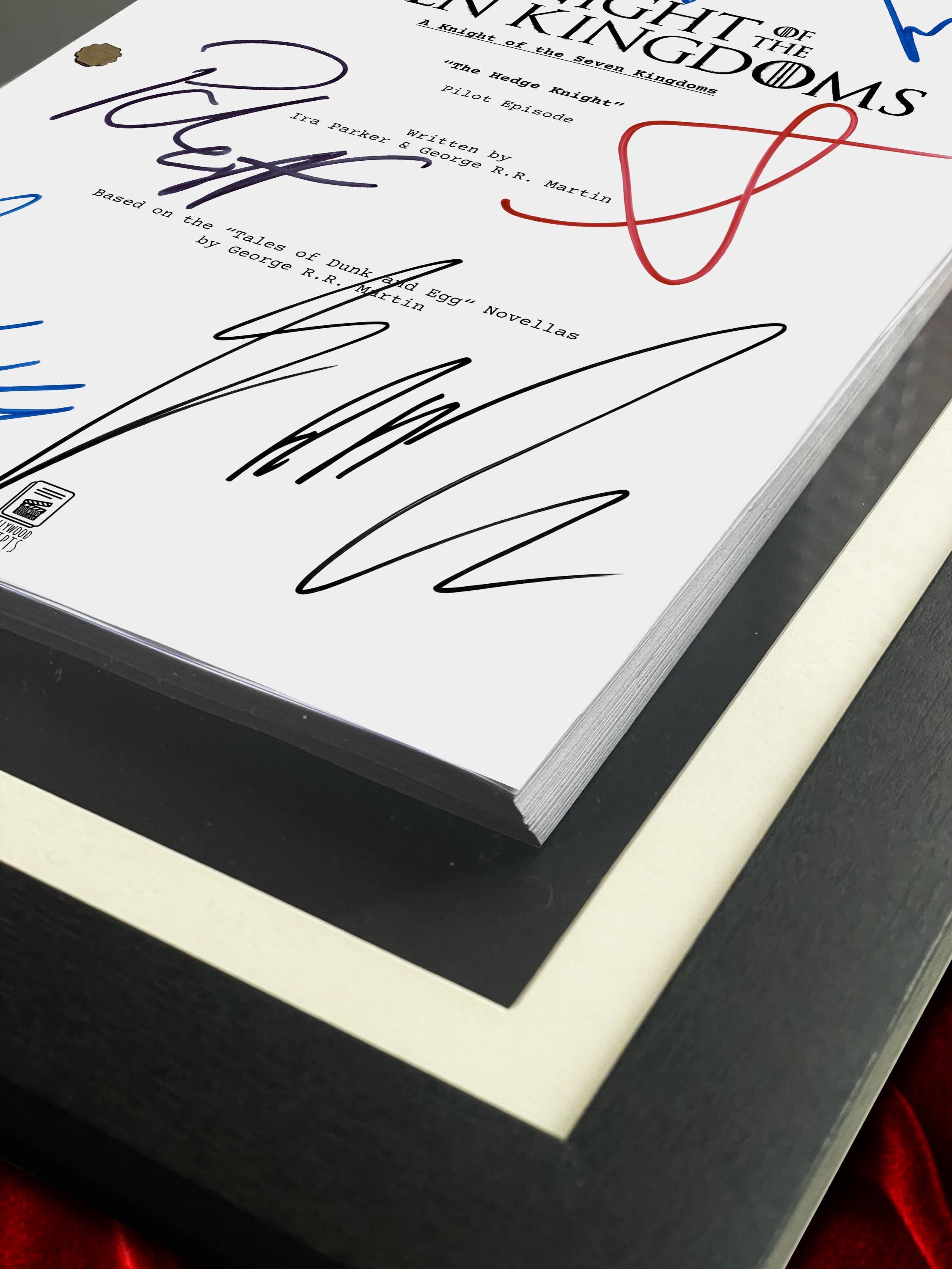 A Knight of the Seven Kingdoms, Signed Movie Script, Full Screenplay Reproduction + Cast Autographs