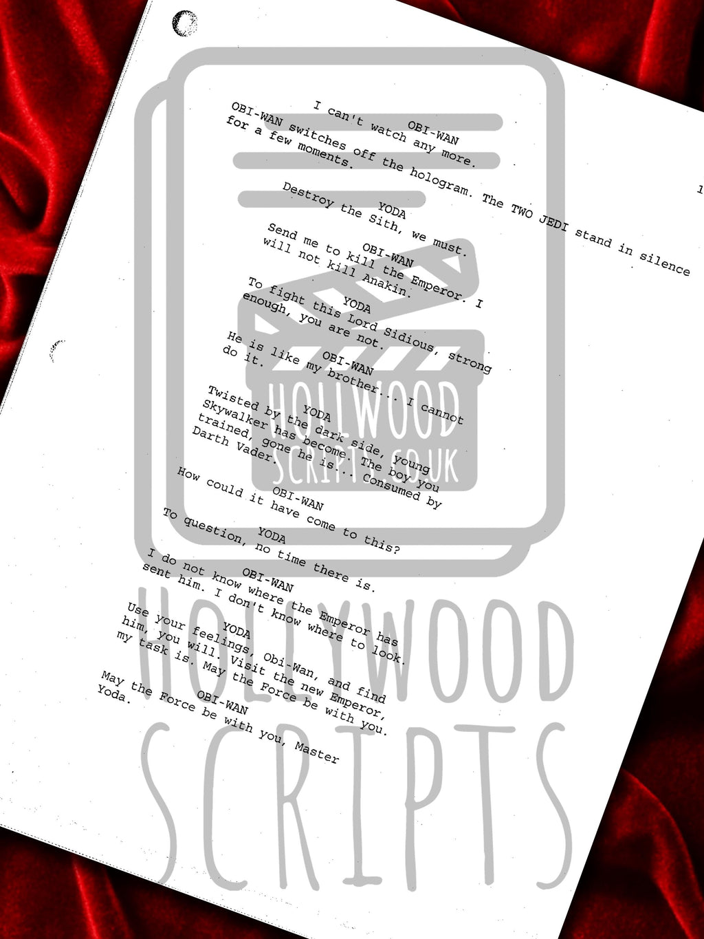 Revenge of The Sith, Star Wars, Signed Movie Script, Full Screenplay Reproduction + Cast Autographs