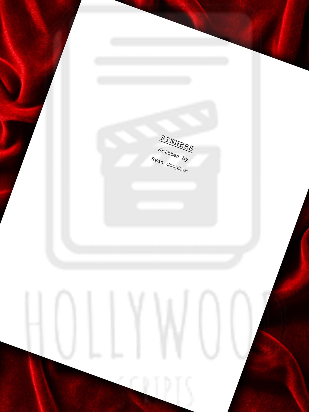 Sinners, Signed Movie Script, Full Screenplay Framed Reproduction + Cast Autographs