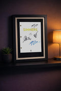 Sinners Signed Movie Script, Full Screenplay Reproduction + Cast Autographs, Sinners Merch, Movie Props