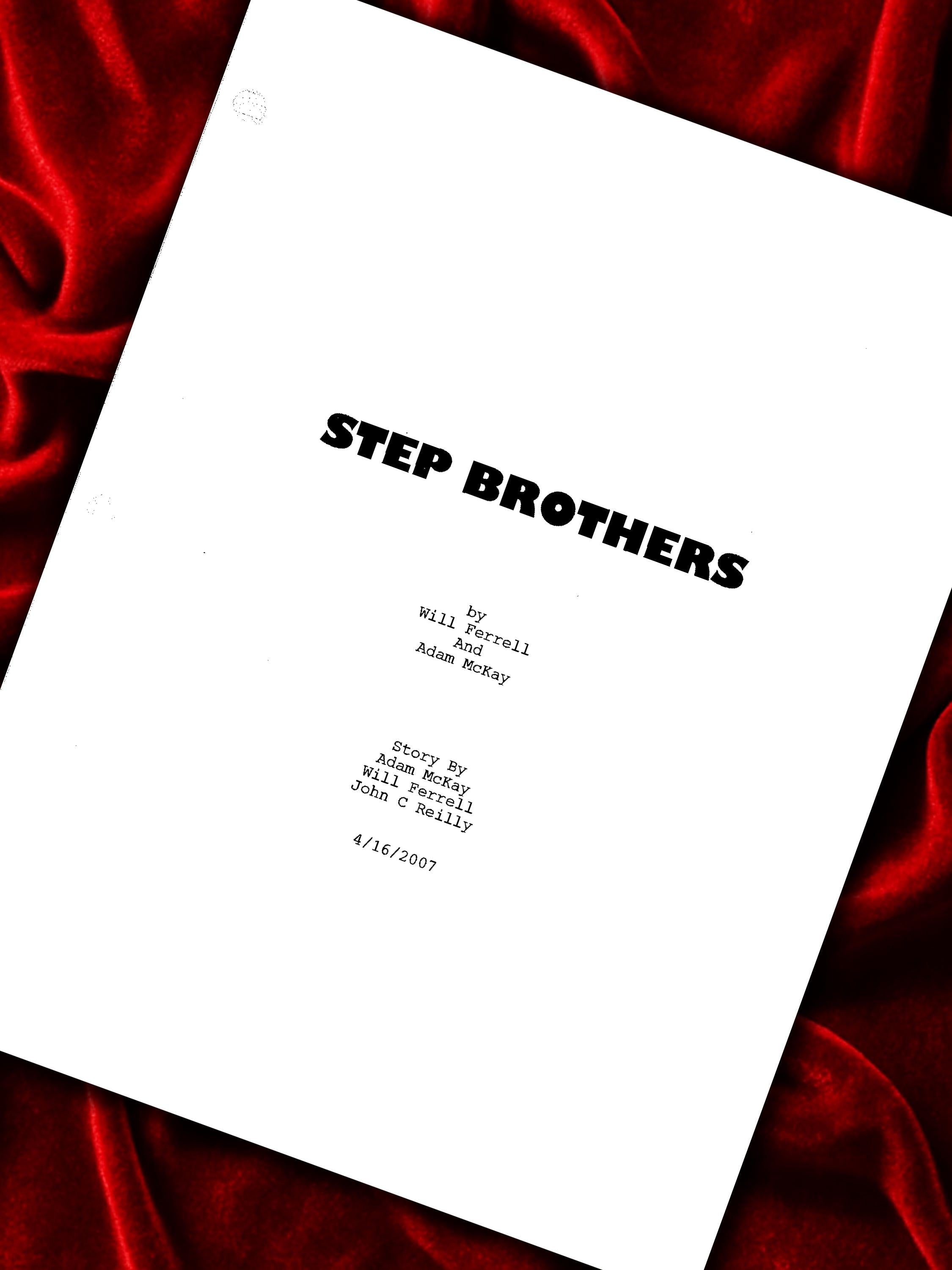 Step Brothers Signed Movie Script Framed Reproduction