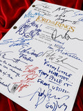 Fellowship Of The Ring, Signed Movie Script, Lord of The Rings Reproduction, Full Screenplay + Cast Autographs