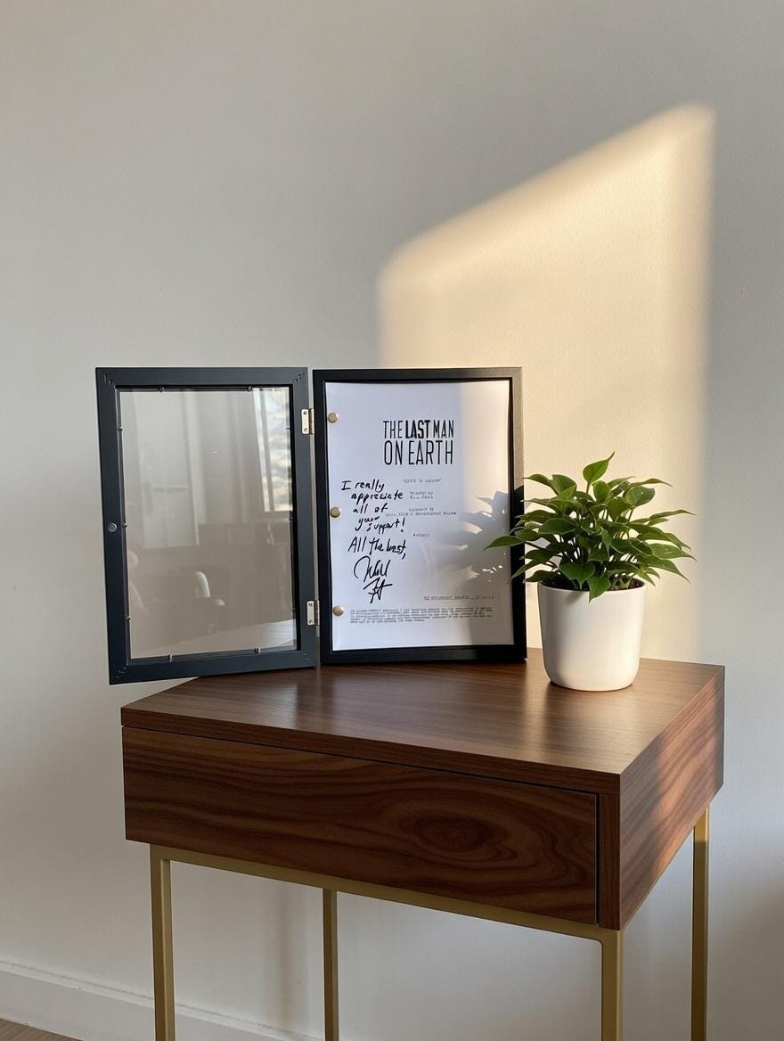 Last Man On Earth, Signed TV Pilot Script, Full Screenplay Reproduction + Cast Autographs