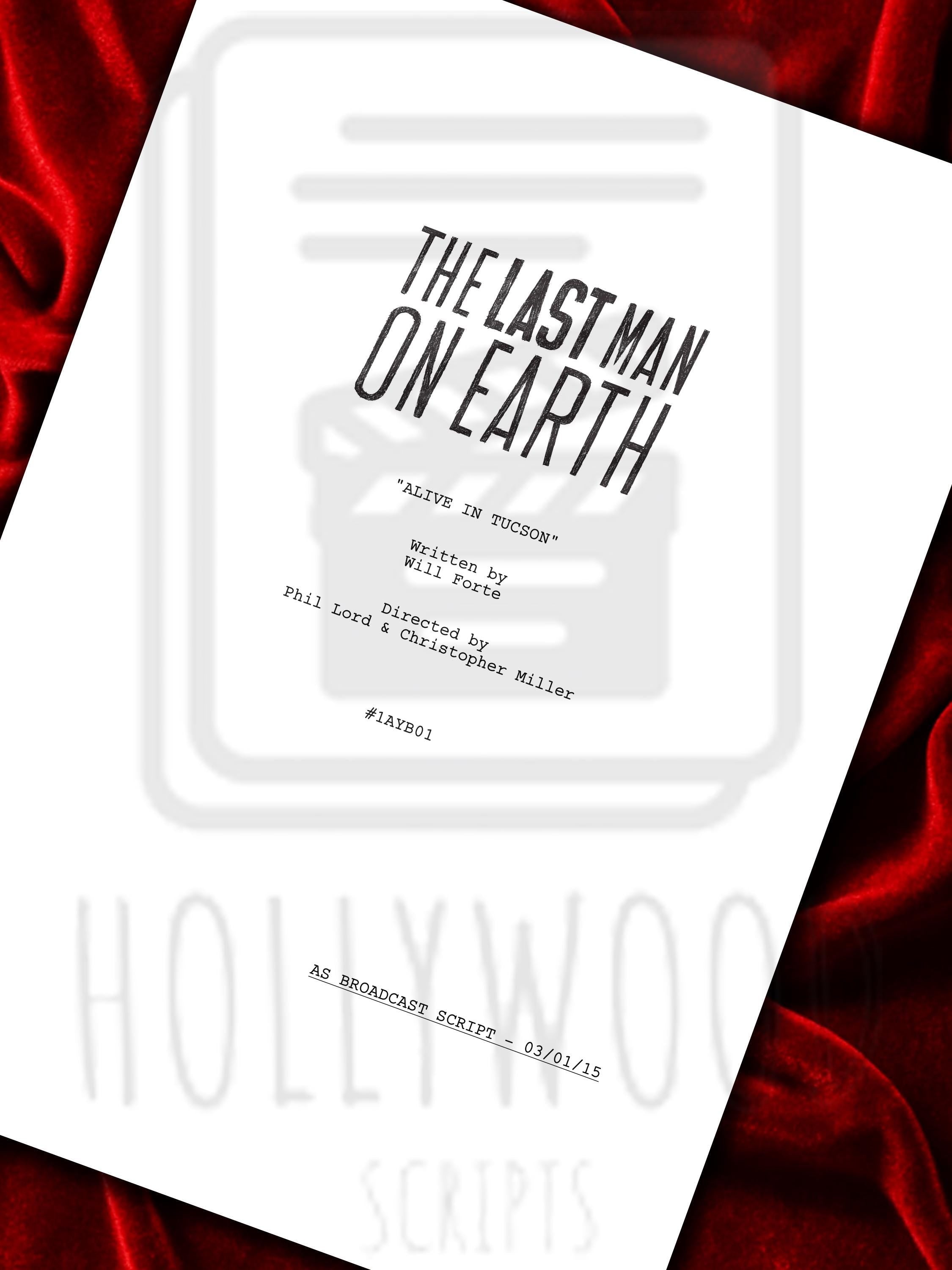 Last Man On Earth, Signed TV Pilot Script, Full Screenplay Reproduction + Cast Autographs