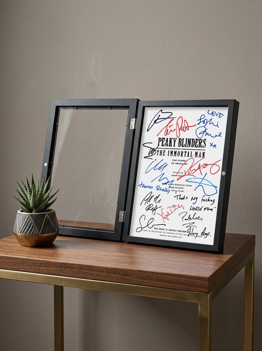Peaky Blinders The Immortal Man, Signed Movie Script, Full Screenplay Reproduction + Cast Autographs