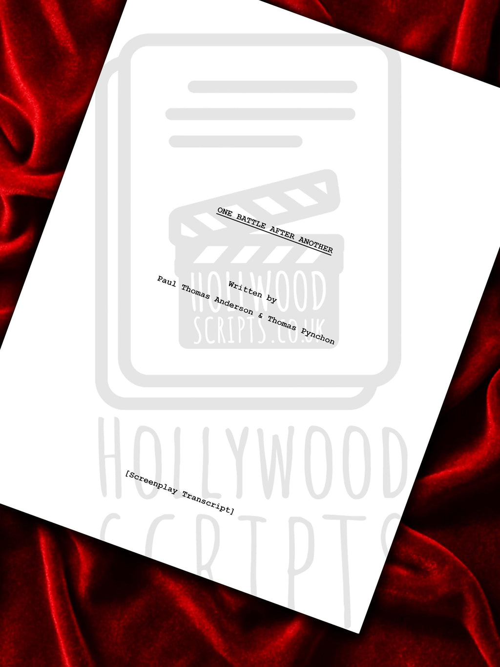 One Battle After Another, OBAA Signed Movie Script, Full Screenplay Framed Reproduction + Cast Autographs